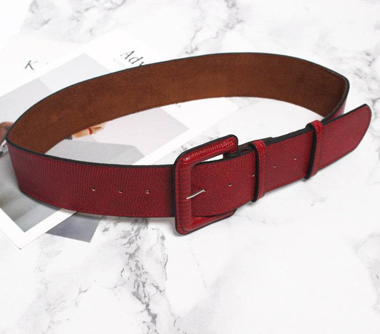 Simple Ladies Wide Belt Casual Versatile Decorative - Here2Save