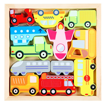 Building Blocks Magnetic Clearance Intelligence Logical Thinking Wooden Educational Toys