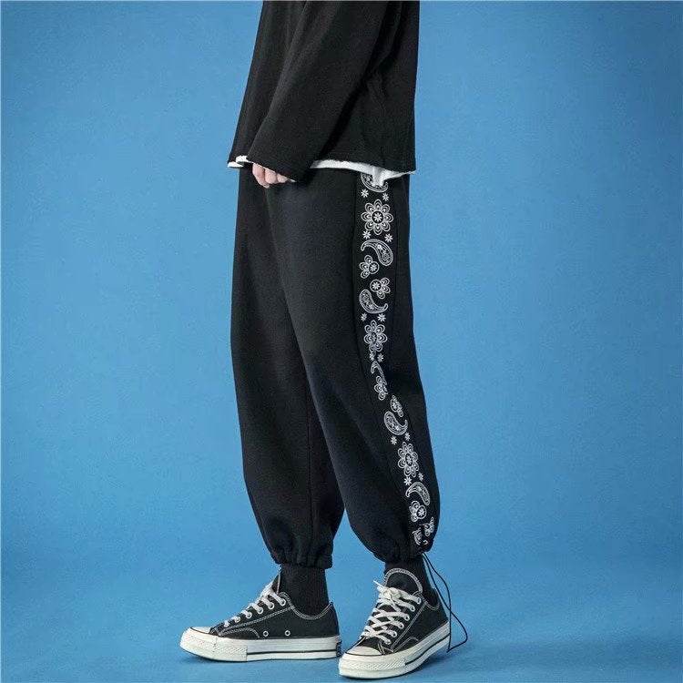 Loose Tie Foot Casual Trousers Men's Fashion - Here2Save