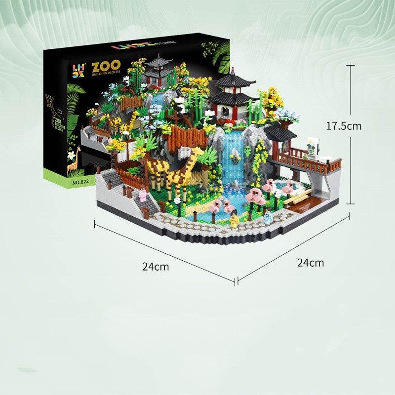 Building Series 822 Zoo Adult Assembled Building Ornaments Building Blocks - Here2Save