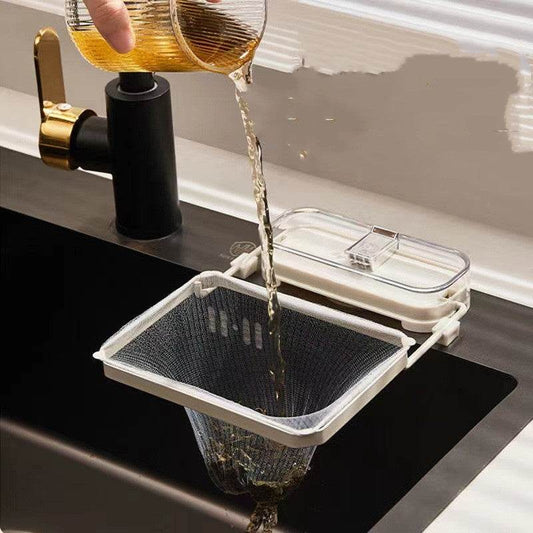 Kitchen Sink Filter Rack Suction Cup Disposable Leftover Leftovers Filter Pocket Kitchen Garbage Drain Rack Sink Strainer Kitchen Gadgets - Here2Save