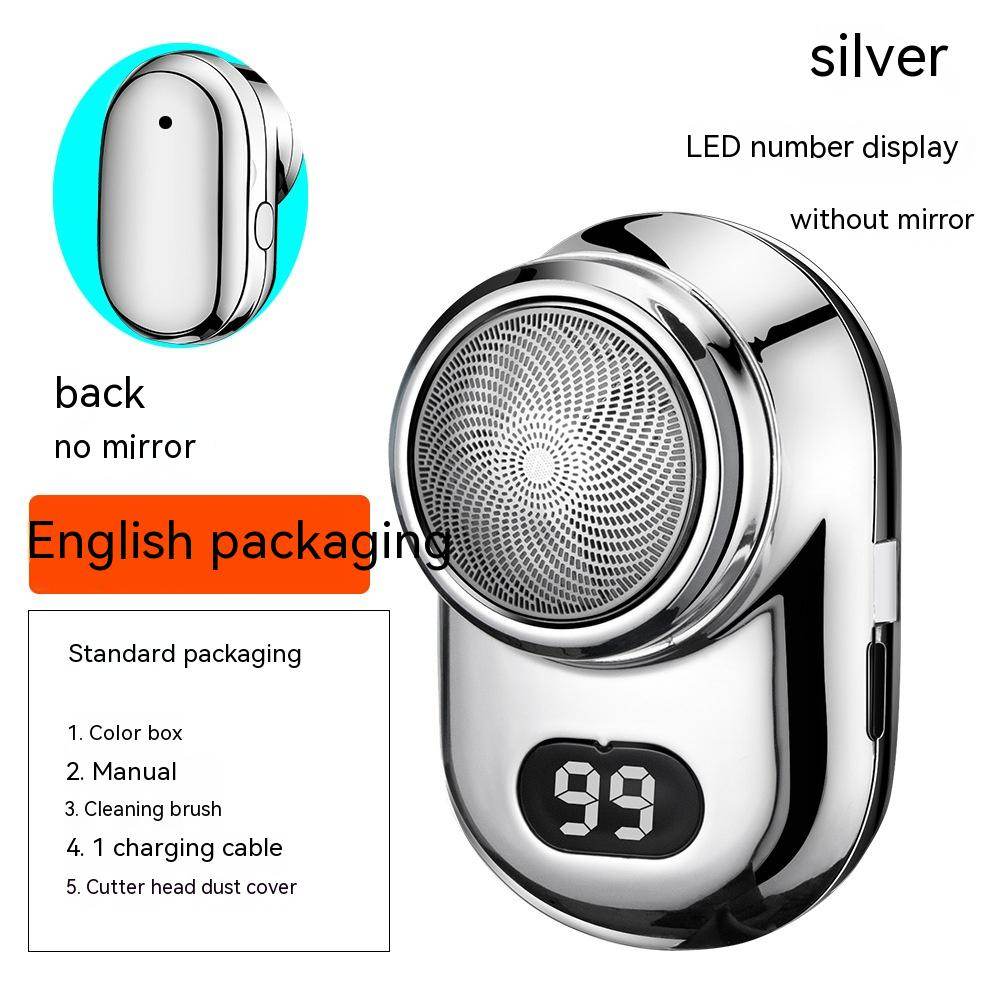With Mirror Type-c Fast Charge Shaver Washing Portable - Here2Save