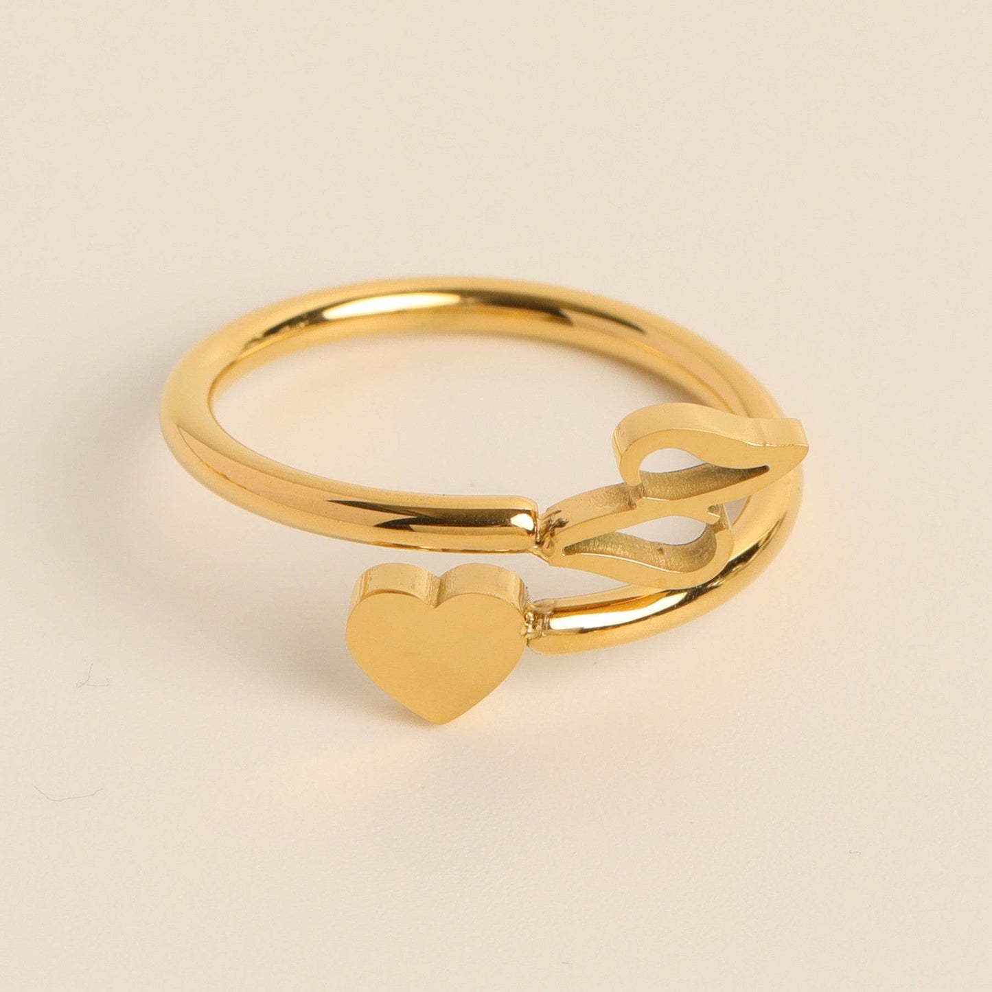 Letter 26 Letter Three-dimensional Love Tail Ring - Here2Save