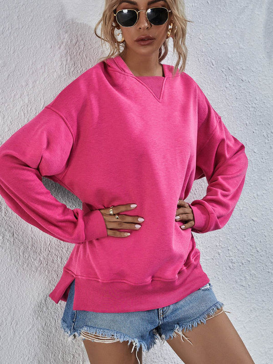 Women's Hoodie Sweatshirt Sports Casual Candy Color Long Sleeve Tops Clothes - Here2Save
