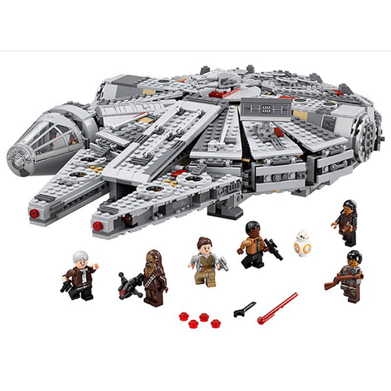 Children's Assembled Building Blocks Early Education Toy Star Wars Millennium Falcon