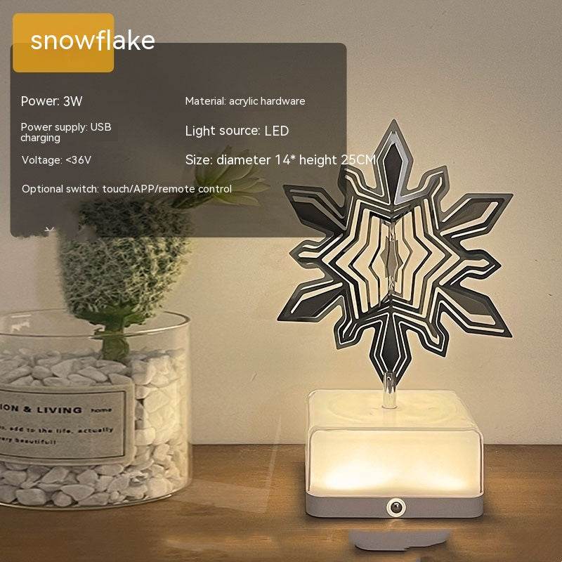 Creative Three-dimensional Rotating Ambience Light Bedroom - Here2Save