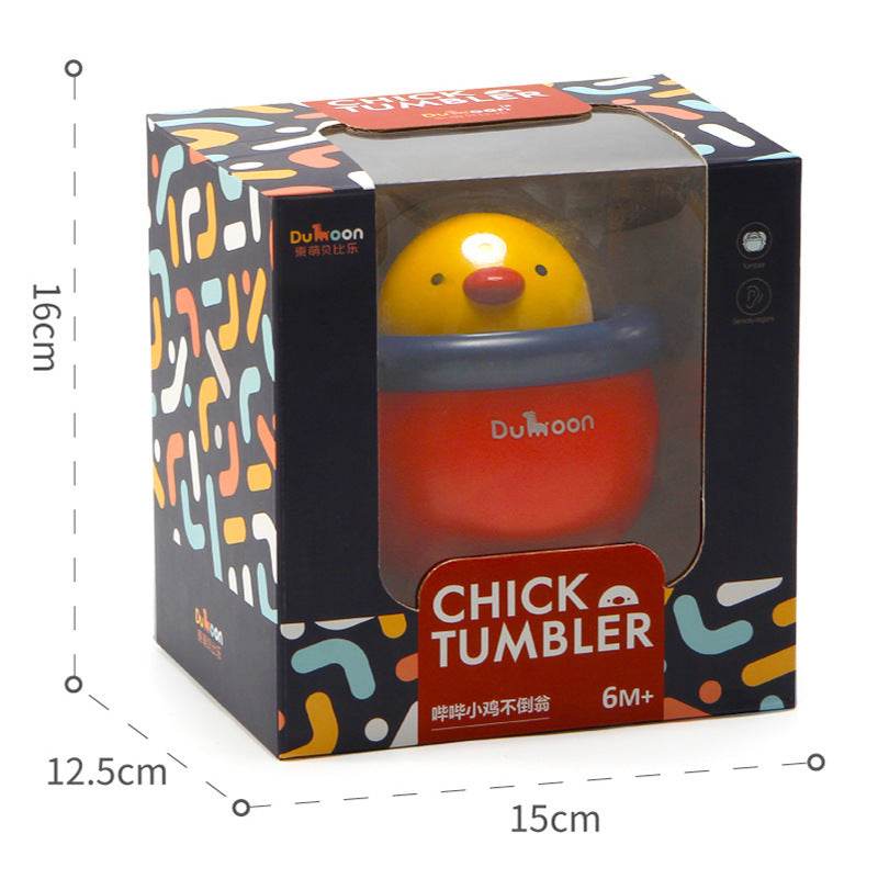 Little Cute Chicken Tumbler Music Bells Infants Educational Early Education Baby Rattle Toys - Here2Save