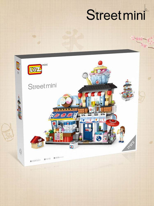 Takoyaki Shop Shaved Ice Shop Mini Small Particles Street View Building Blocks Trend Toy Assembly - Here2Save