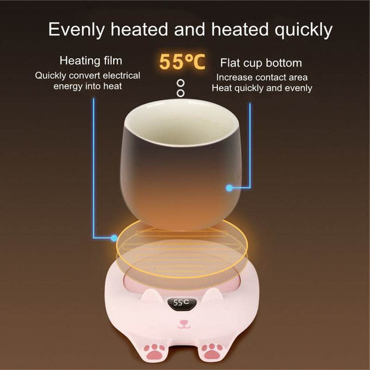 Coaster Insulation Base USB Gift Smart Constant Warm Coaster - Here2Save