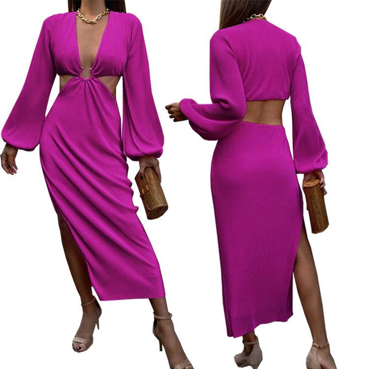 Autumn Fashion Pressed Pleated Waistless Women's Dresses - Here2Save