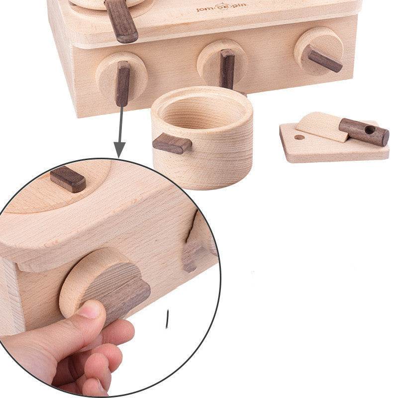 Children's Simulated Kitchen Wooden Early Education Toys - Here2Save