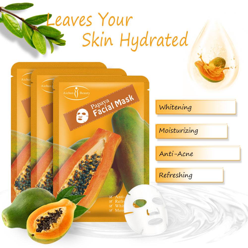 Ladies' Papaya Moisturizing Mask Sheet - Here2Save
