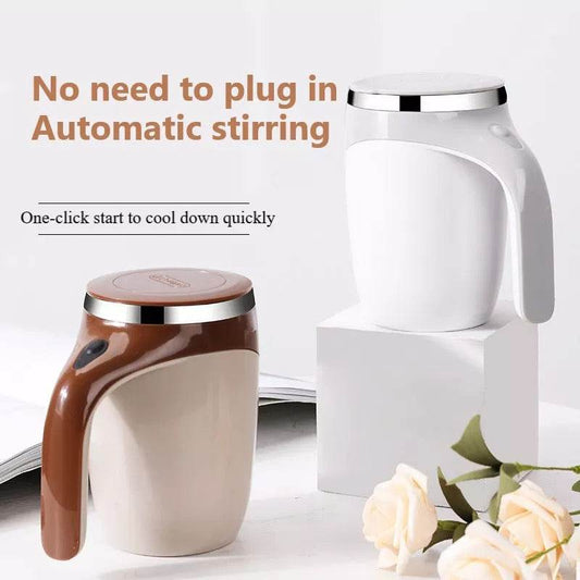 Rechargeable Model Automatic Stirring Cup Coffee Cup High Value Electric Stirring Cup Lazy Milkshake Rotating Magnetic Water Cup - Here2Save