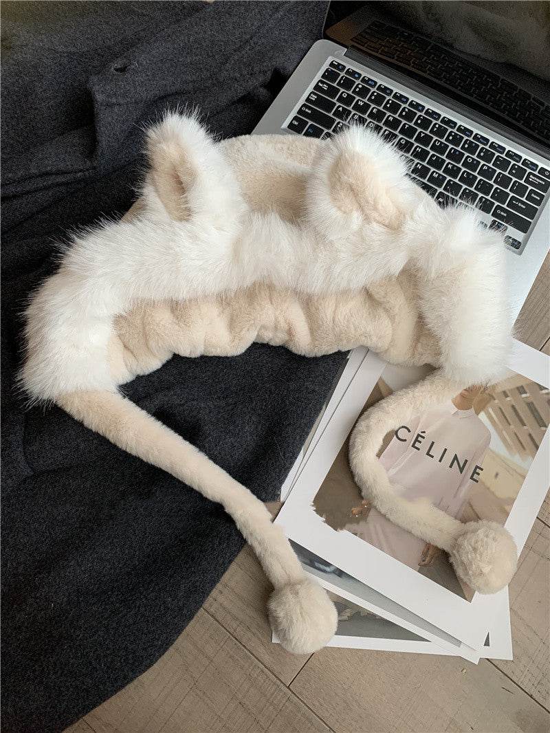 Cute Fox Ears Plush Hat For Women - Here2Save