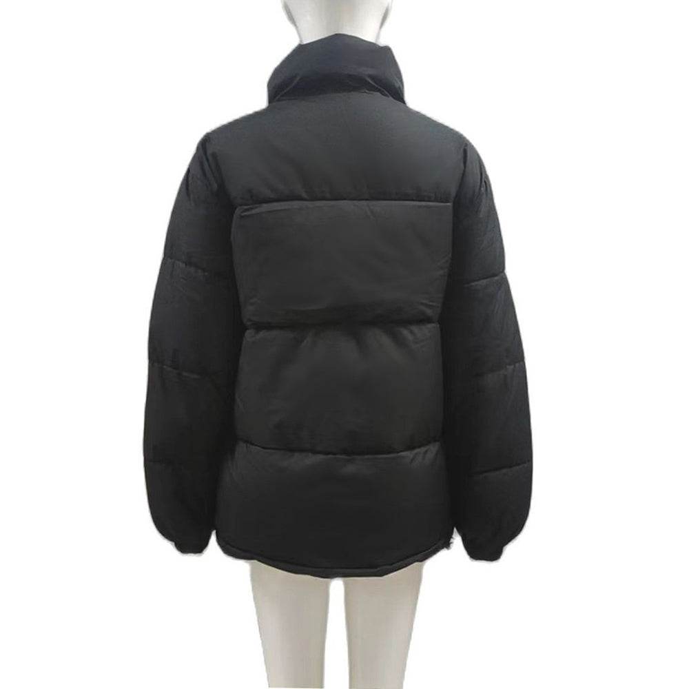 Winter Coat Women Casual Windproof Down Cotton Coat Warm Thickened Jacket Solid Outwear All-match Loose Tops Clothing - Here2Save