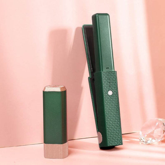 Hair Straightener Cordless Usb Hair Straightener Mini Ceramics Hair Curler 3 Constant Temperature Portable Flat Iron For Travel - Here2Save