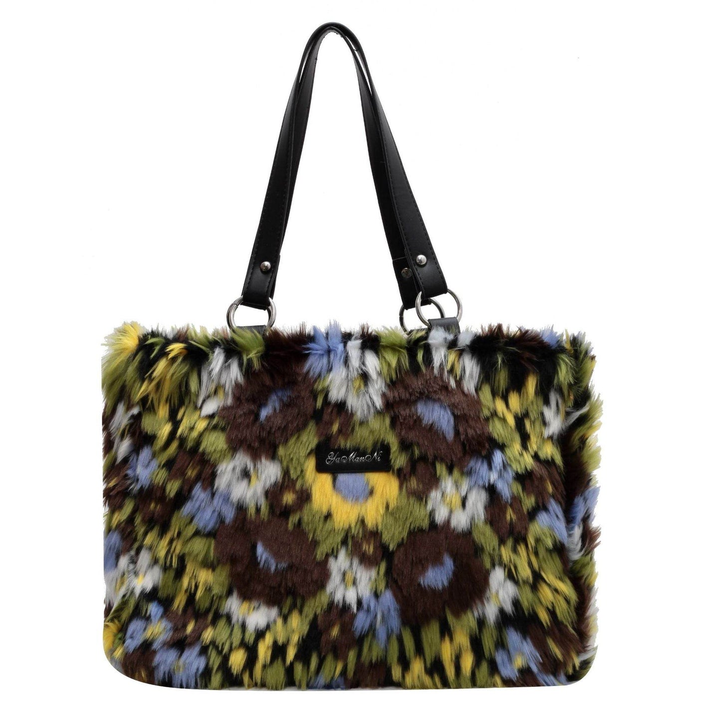 Winter Plush Bags Women Flowers Shoulder Bag Handbag - Here2Save