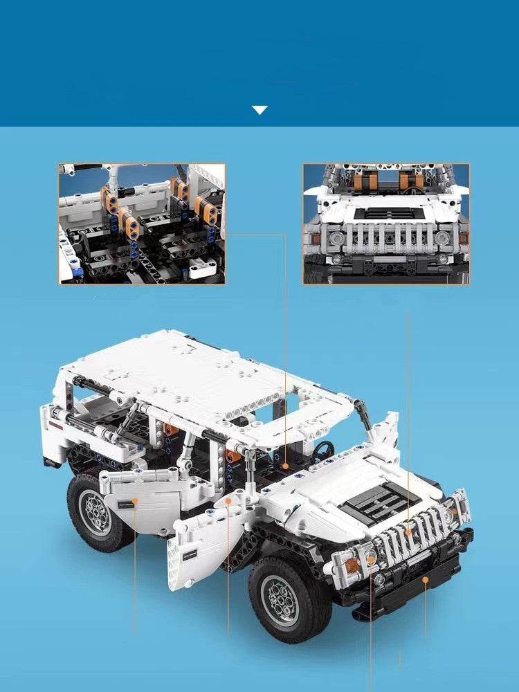 Boy's Assembling Toy Yi Intelligence Building Blocks Remote Control Electric Vehicle Off-road Vehicle Large Model - Here2Save