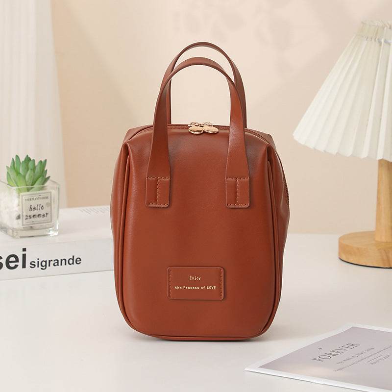 Handle-top Cosmetic Bag Ins Fashion Shell-shaped Handbag Toiletry Bags Travel High Capacity Portable Storage Make Up Bag - Here2Save
