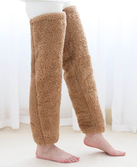 Over Knee High Fuzzy Long Socks Winter Warm Cold Leg Knee Joint Cold-proof Stockings Home Floor Sleeping Socks - Here2Save
