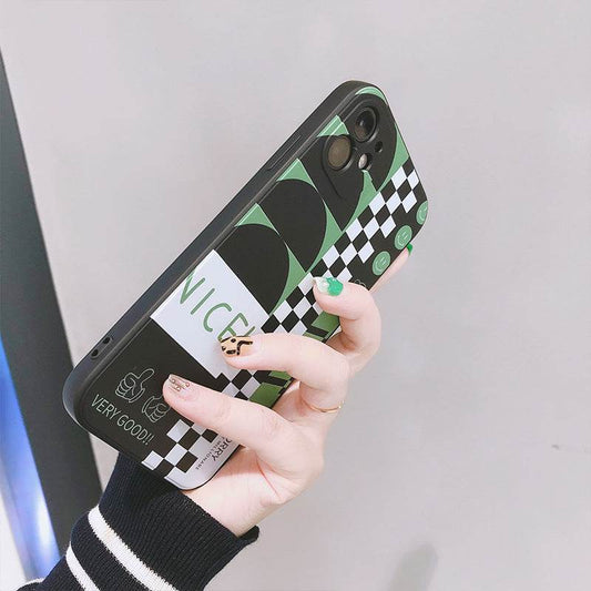 Checkerboard Mobile Phone Case Retro Men And Women - Here2Save