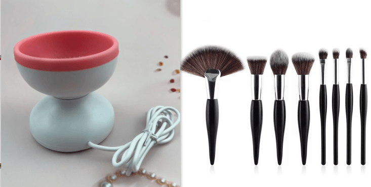 Portable USB Makeup Brush Cleaner Machine Electric Cosmetic Brush Cleaning Washing Tools Automatic Clean Makeup Brushes - Here2Save
