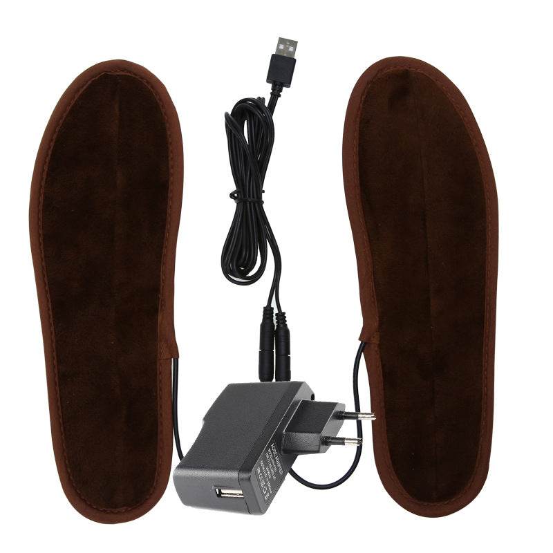 High Temperature USB Unisex Heated Fur Insole - Here2Save