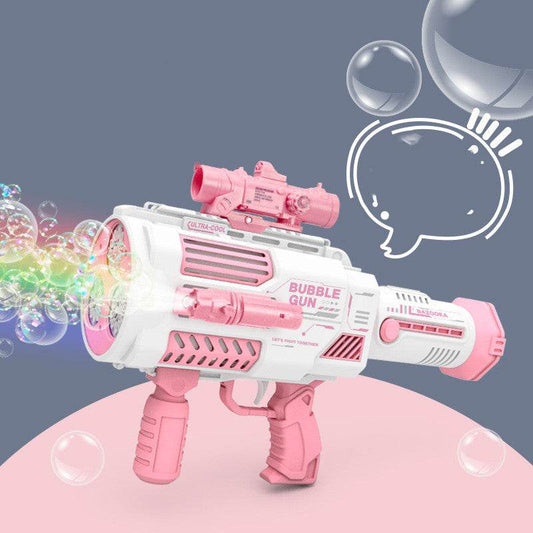 Bubbles Gun Kids Toy Rocket Soap Bubble Machine Guns Automatic Blower Portable Pomperos Toy For Children Gift - Here2Save