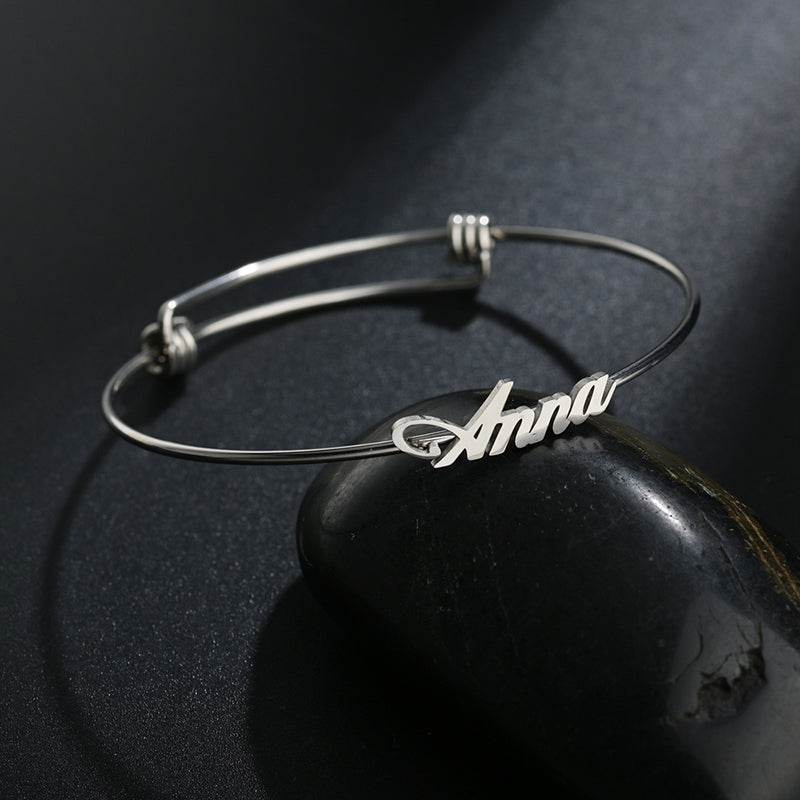 Custom Stainless Steel Personalized Name Bracelet - Here2Save