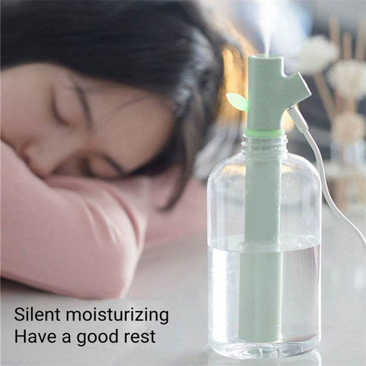 Mini Portable USB Air Humidifier Water Bottle Branch Ultrasonic Cool Mist Maker Fogger Humidificador Diffuser For Home Office - Here2Save