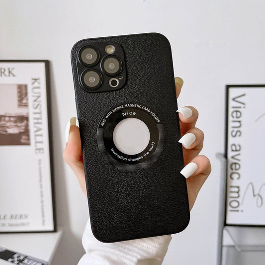 Suitable For IPhone15PRO Phone Case Litchi Grain Leather - Here2Save