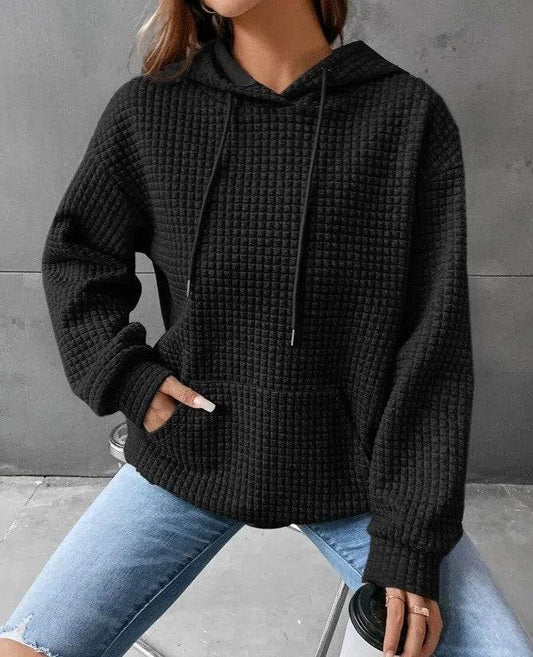 Women's Loose Casual Solid Color Long-sleeved Sweater - Here2Save