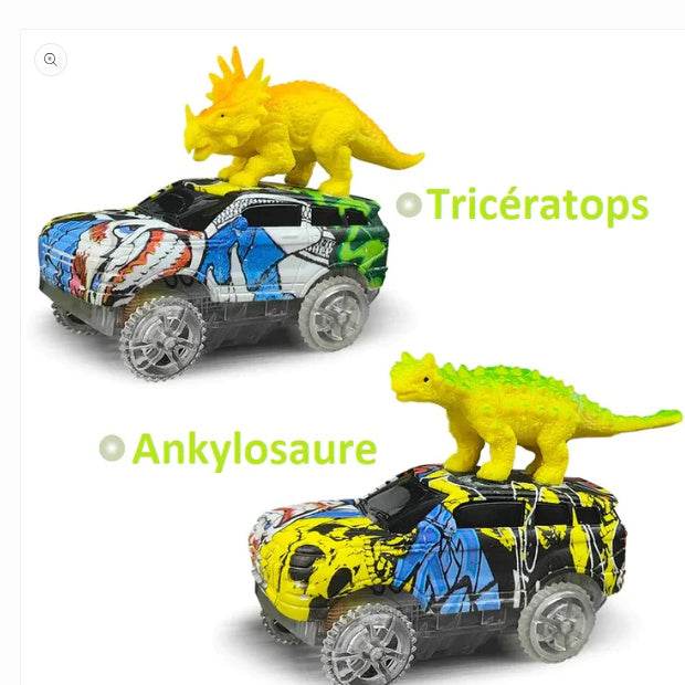 Children's Electric Assembled Track Racing Simulation Animal Tyrannosaurus Dinosaur Toy Puzzle Boy Gift - Here2Save