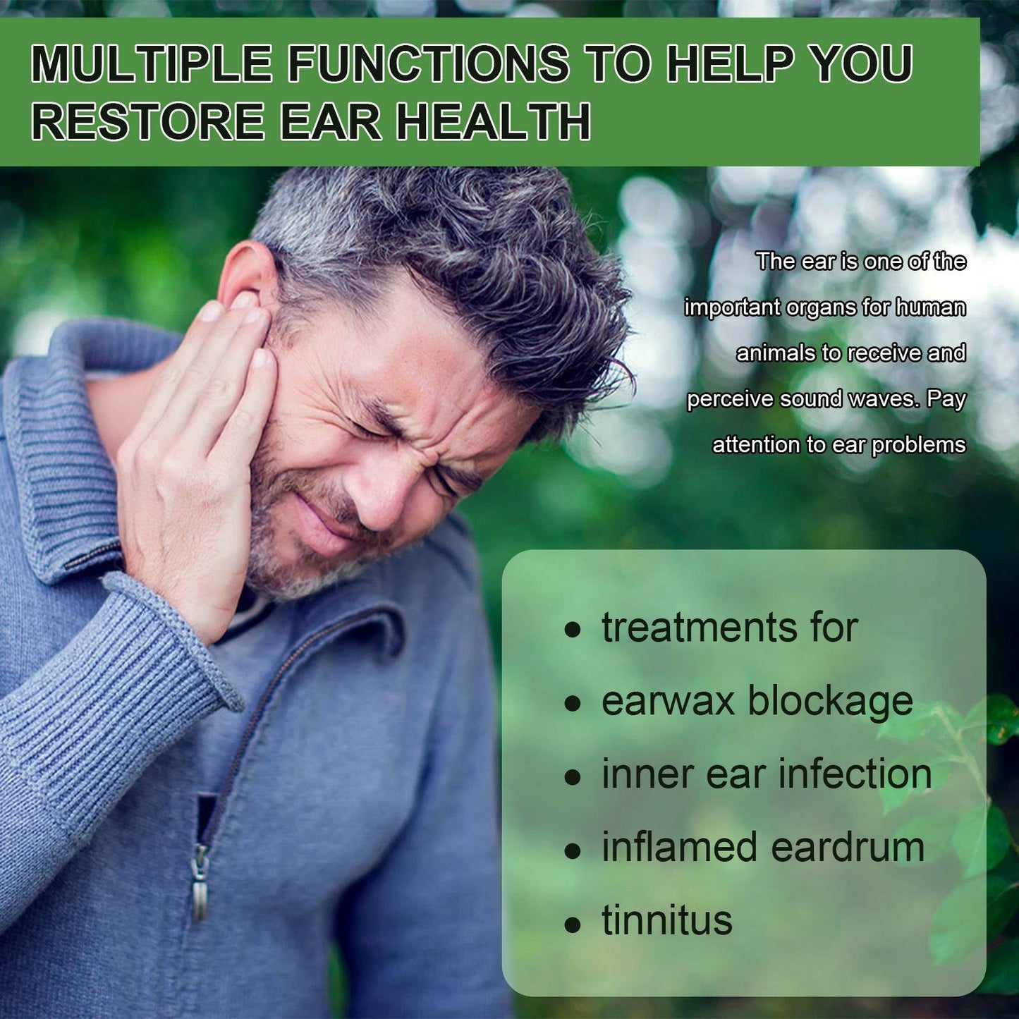 Ear Soothing Agents Relieve Inner Ear Occlusion And Tinnitus Ear Fluid - Here2Save