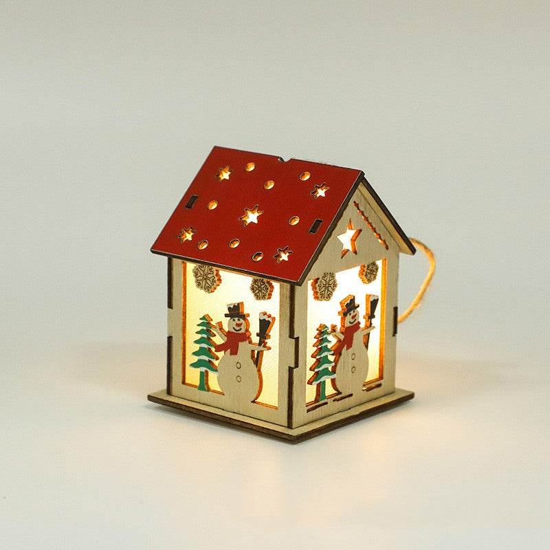 Decorative Festive Luminous Wooden Pendants - Here2Save