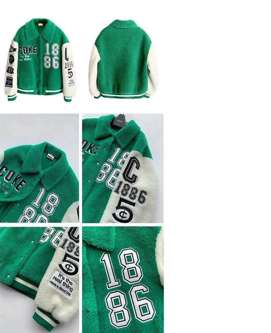 Lamb Wool All-match Loose Fluffy Jacket - Here2Save