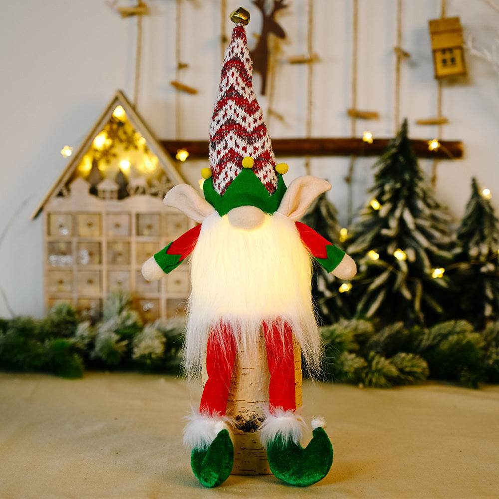 Rudolph Doll With Christmas Elf With Lights - Here2Save