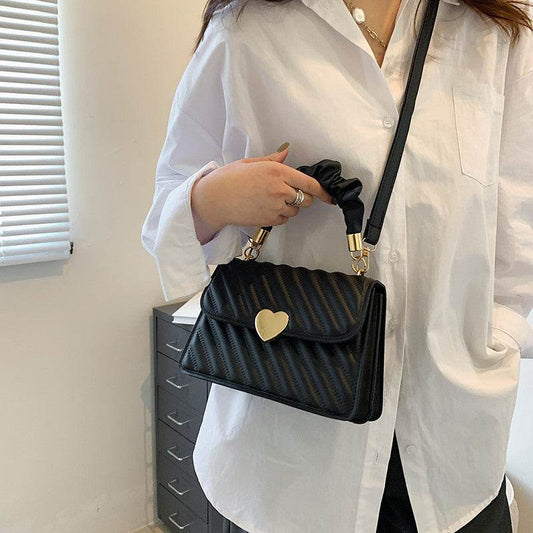 Women Handbags Fashion Chain Shoulder Bags With Love Metal Design - Here2Save