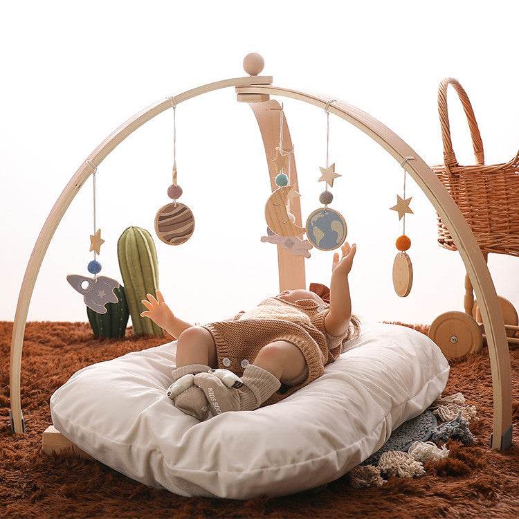 Triangle Rack Wooden Fitness Equipment Newborn Baby Crib Toy - Here2Save