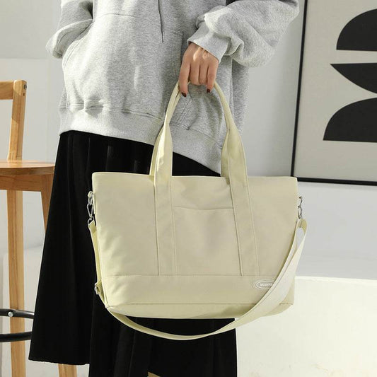 Large Capacity Tote Bag New Shoulder Bag Casual Korean Style Trendy Solid Color Handbags For Women - Here2Save