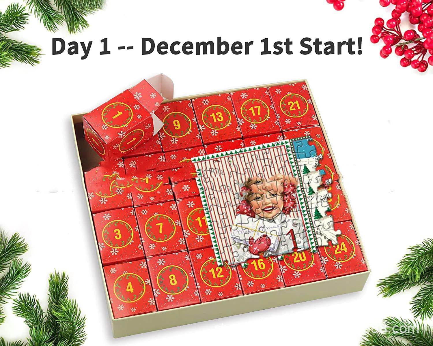 Puzzle Countdown Christmas Gift - Here2Save