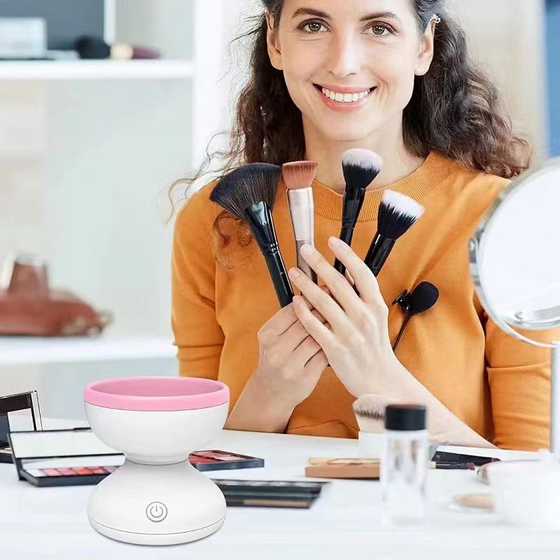 Máquina limpiadora de brochas de maquillaje USB portátil, cepillo cosmético eléctrico, herramientas de limpieza y lavado, limpieza automática de brochas de maquillaje