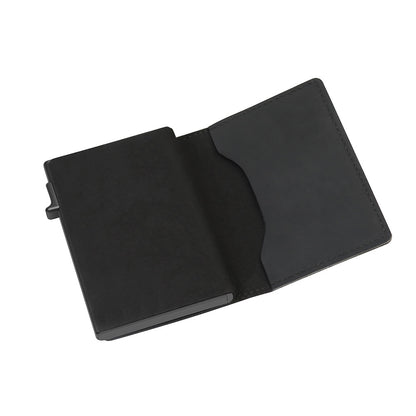 Rfid Card Holder Men Wallets Money Bag Male Black Short Purse Small Leather Slim Wallets Mini Wallets For Airtag Air Tag - Here2Save