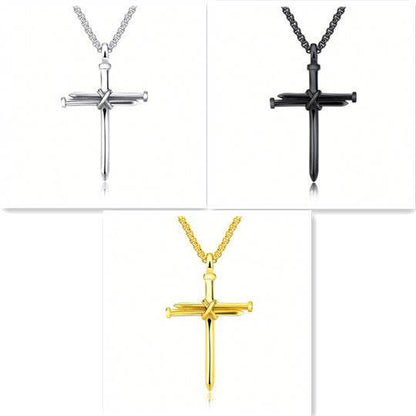 Stainless Steel Titanium Steel Alloy Nail Necklace - Here2Save