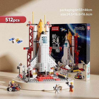 Space Rocket Model Building Block Toy - Here2Save