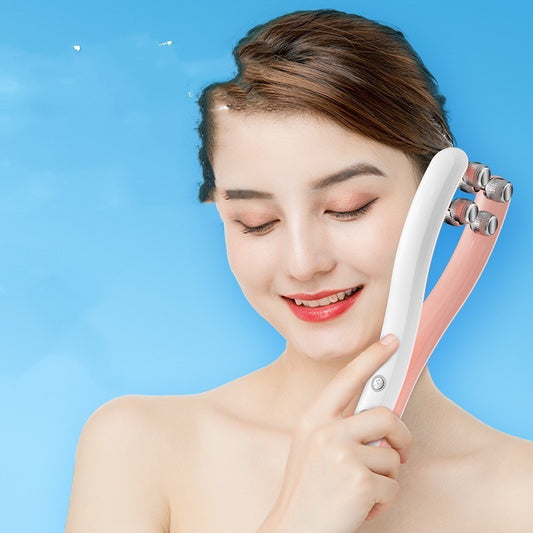 Micro-current Double-sided Three-dimensional Roller Face Slimming Beauty Instrument