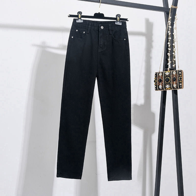 Women's High-waist Straight-leg Cropped Jeans