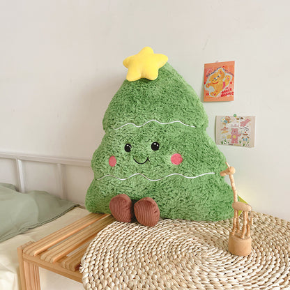 INS Holiday Cojín decorativo Árbol de Navidad Muñeca Peluche