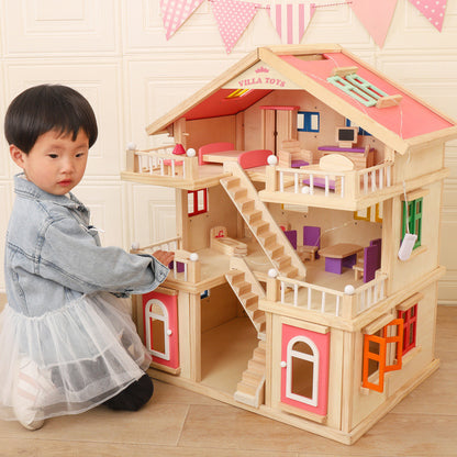 Wooden Children's Replica House Toy