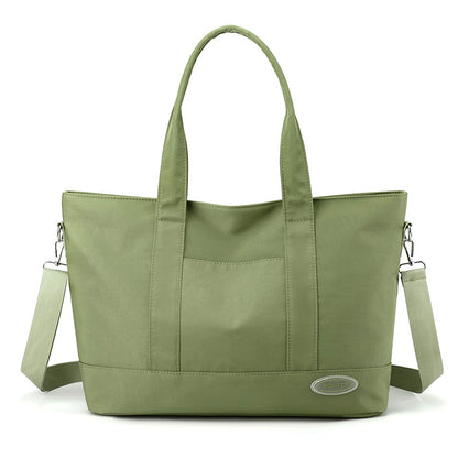 Bolso de mano de gran capacidad Nuevo Bolso de Hombro Casual estilo coreano bolsos de Color sólido de moda para mujer